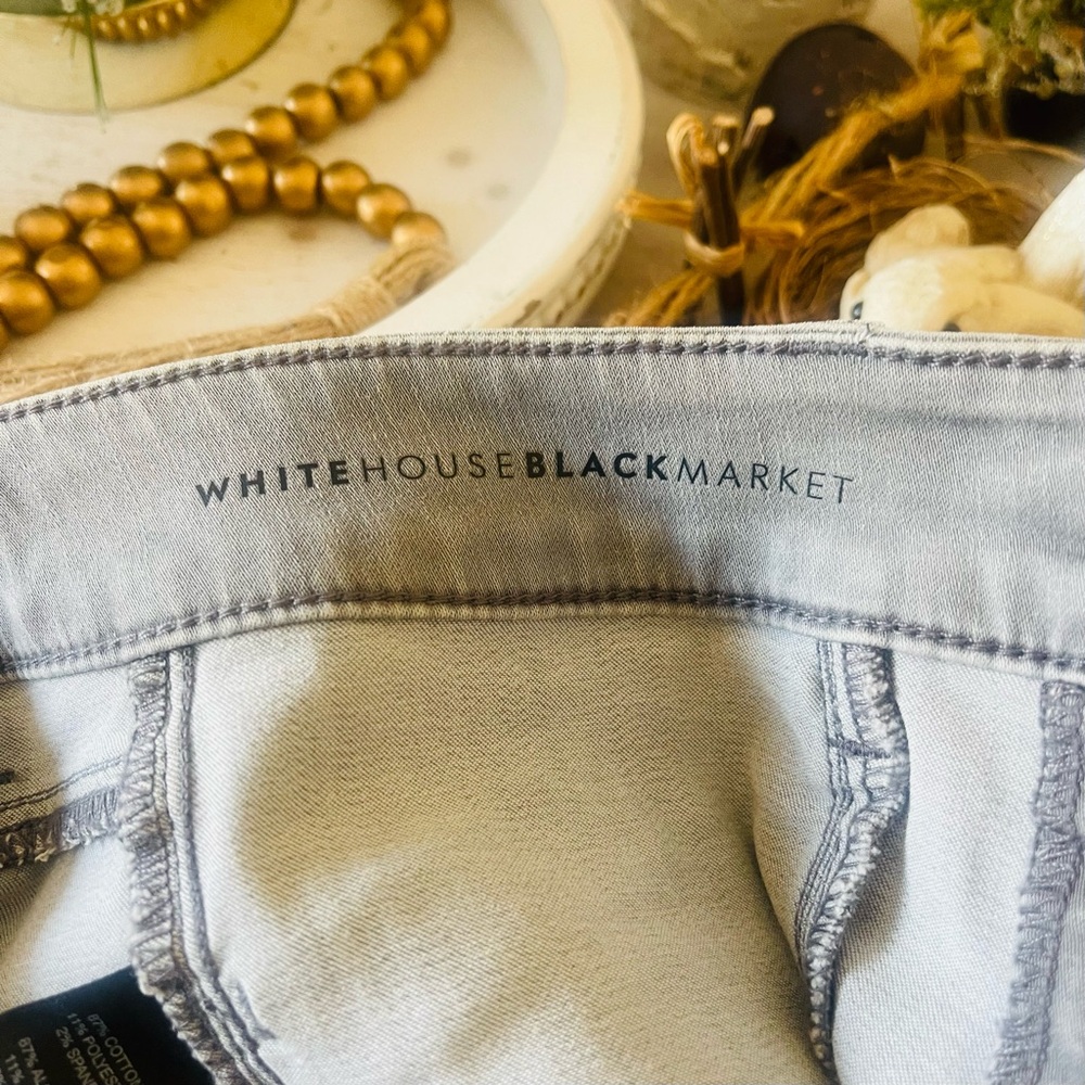 White House Black Market Gray Women Jeans - Picture 13 of 16